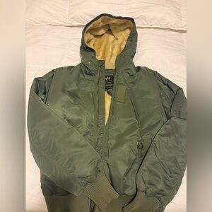 Vintage Alpha Industries Bomber with Inner Fur Jacket